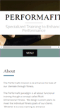 Mobile Screenshot of performafit.com